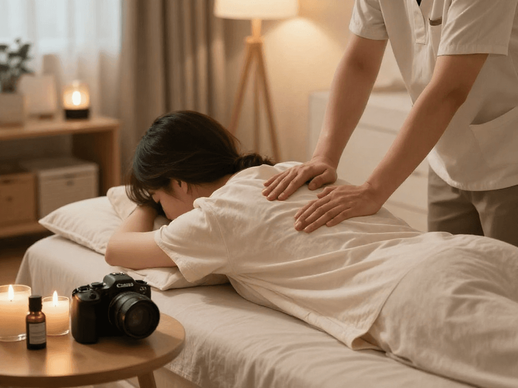 Experience 마포출장마사지 in a cozy home setting with relaxation and comfort.