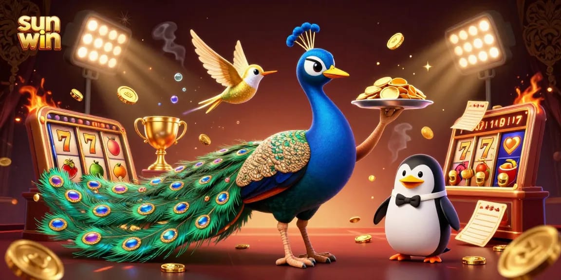 Experience thrilling gaming at sun win with vibrant characters and dynamic slot elements.