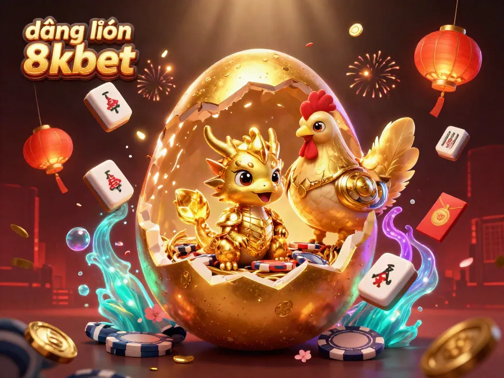 Experience the excitement of đăng nhập 8xbet with golden dragons and vibrant casino elements.