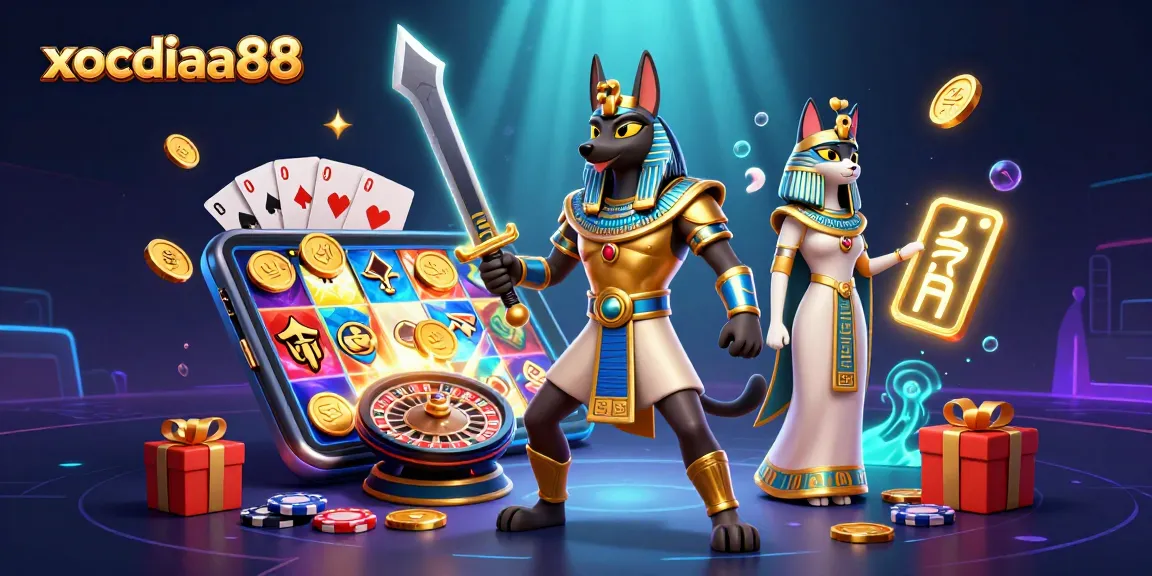 Xocdiaa88 elevates your gaming with vibrant slot experiences and dynamic casino action in this stunning illustration.