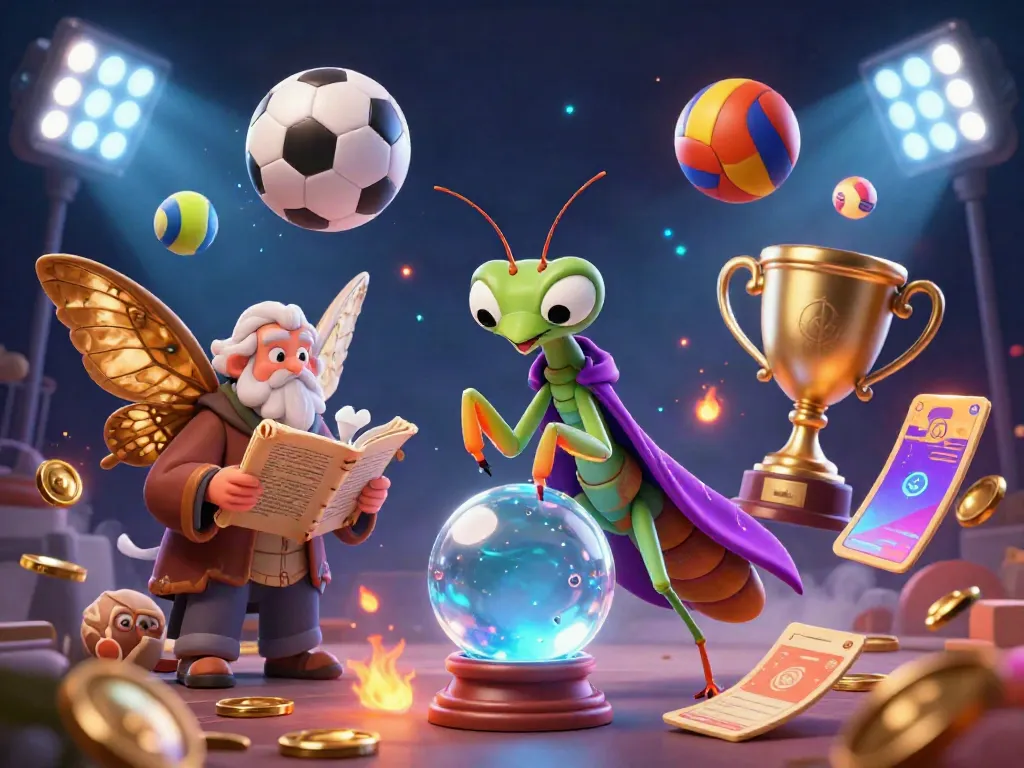 Engage with vibrant sports action and magical elements in 23win's captivating illustration.