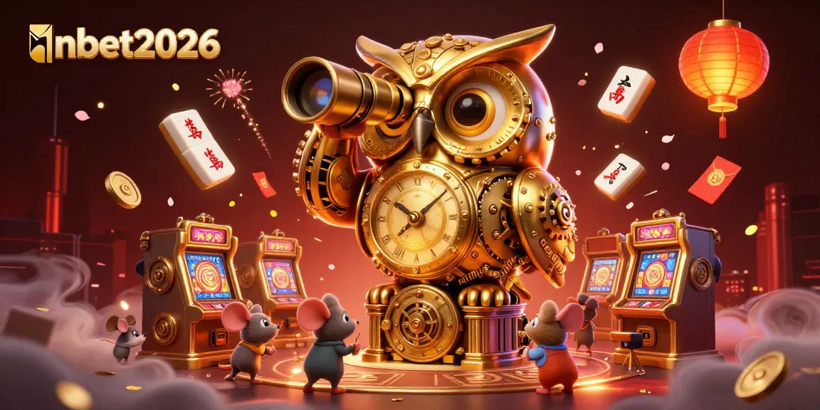 Spin to win at nbet2026 with a vibrant casino scene featuring clockwork characters.