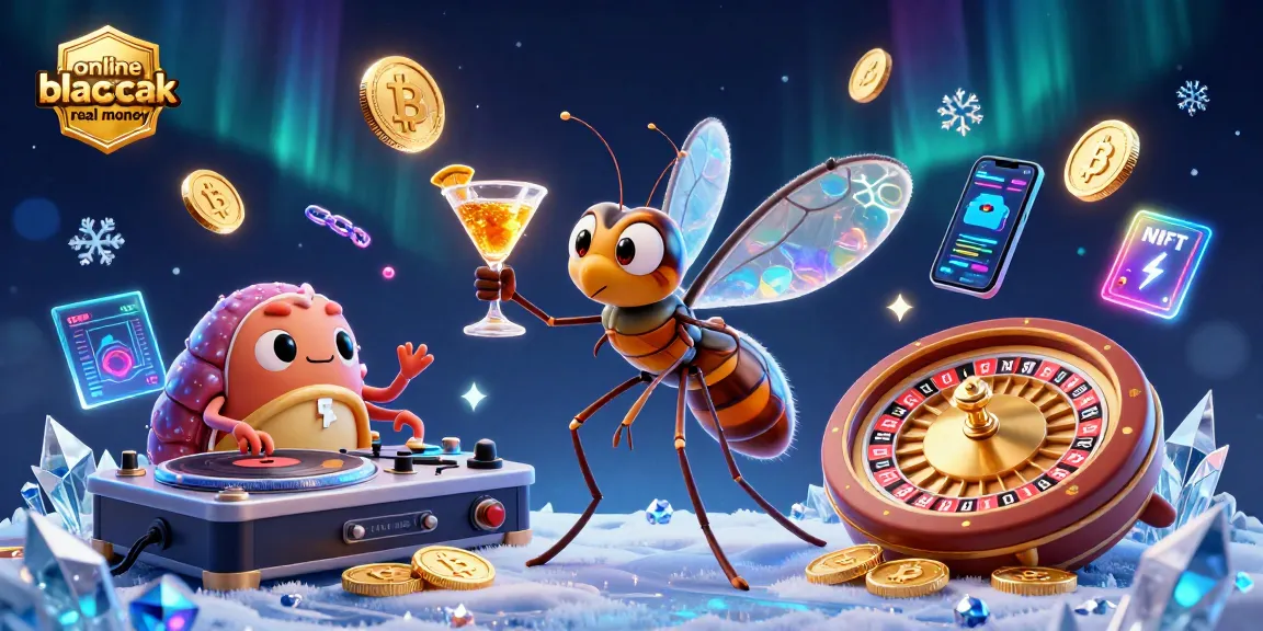 Playing online blackjack real money with cartoon characters in a vibrant casino setting.