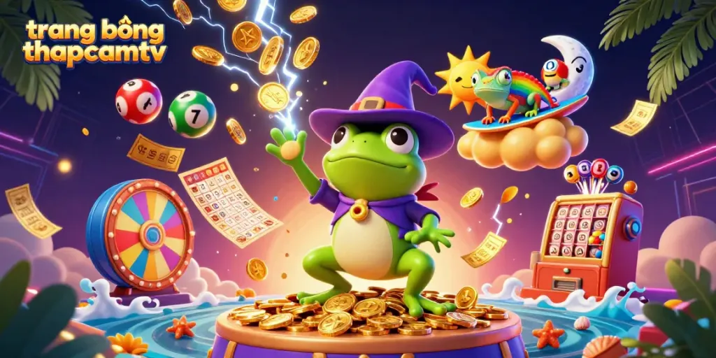 Experience the joy of gaming at trang bóng thapcamtv, featuring thrilling lottery games with vibrant colors and dynamic action.
