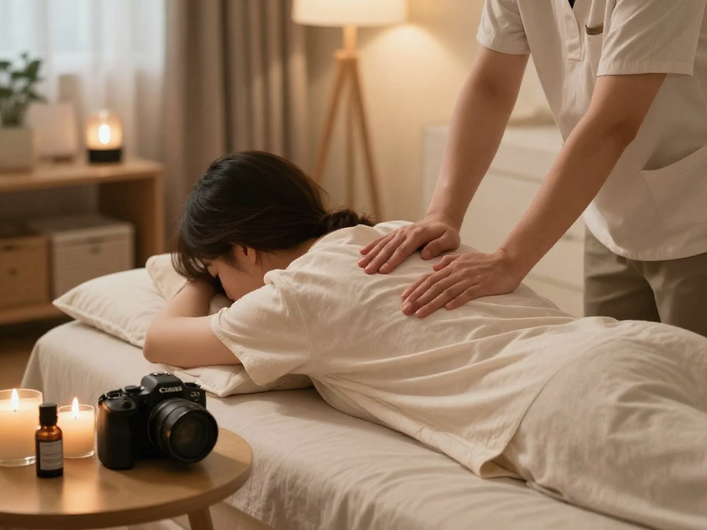 Experience 마포출장마사지 in a cozy home setting with relaxation and comfort.