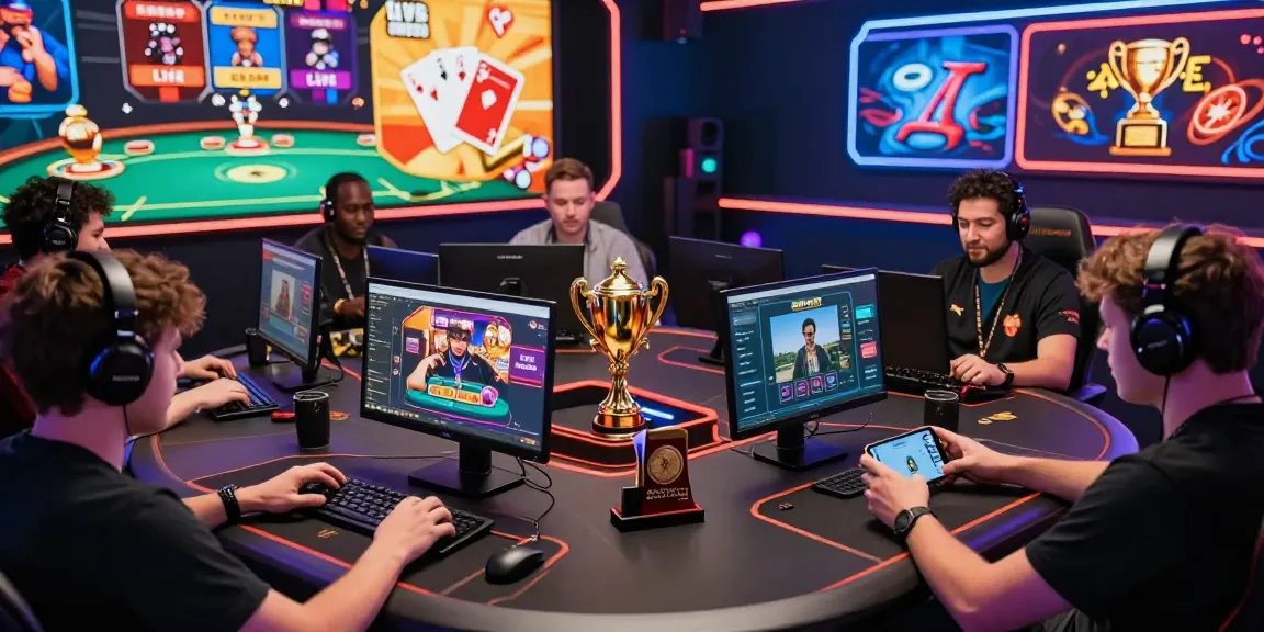 Engaged players enjoying BAZAWIN online gaming features, showcasing competitive excitement and vibrant community.