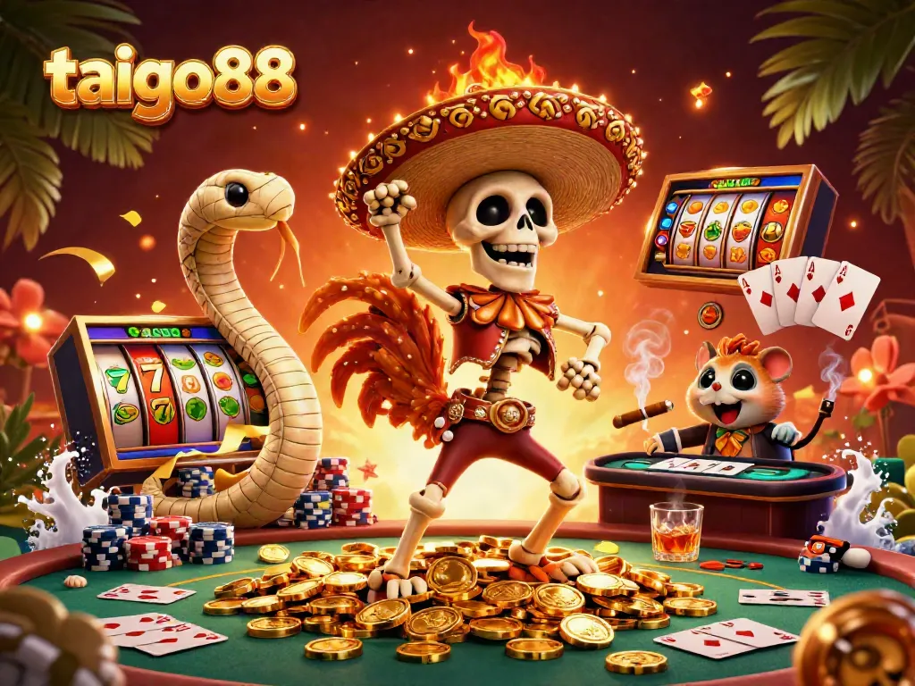 Experience taigo88's thrilling casino adventures with vibrant characters and dynamic game elements.