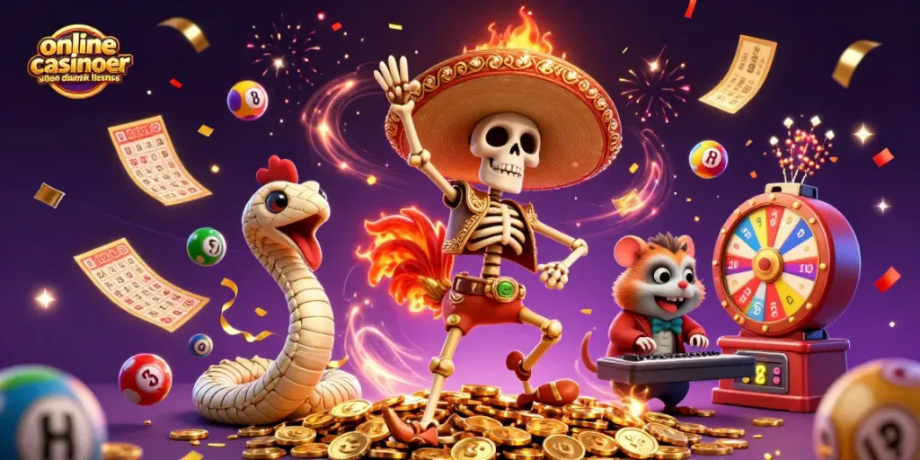 Experience the excitement of online casinoer uden dansk licens with vibrant characters and dynamic game elements.