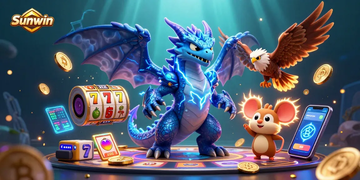 Engage in thrilling slot adventures with Sunwin's electrifying gaming experience featuring dynamic characters.