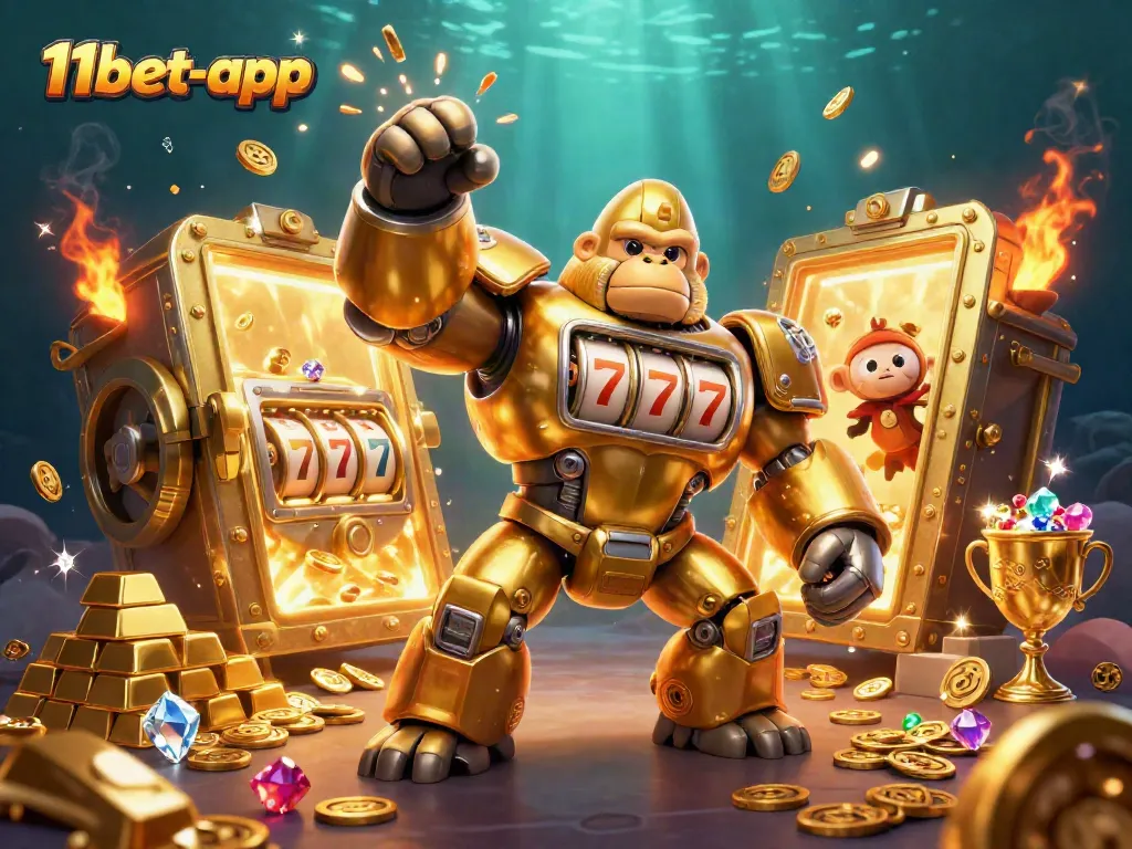 Experience thrilling gameplay with 11bet-app's vibrant 3D characters and dynamic casino elements.