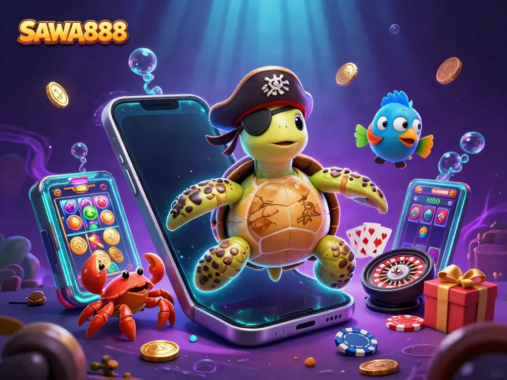 Experience thrilling winning moments with SAWA888's vibrant gaming atmosphere.