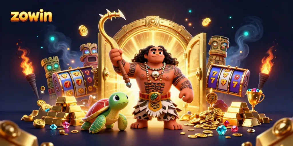 Engage in thrilling game experiences at Zowin, featuring vibrant casino elements and rich visuals.
