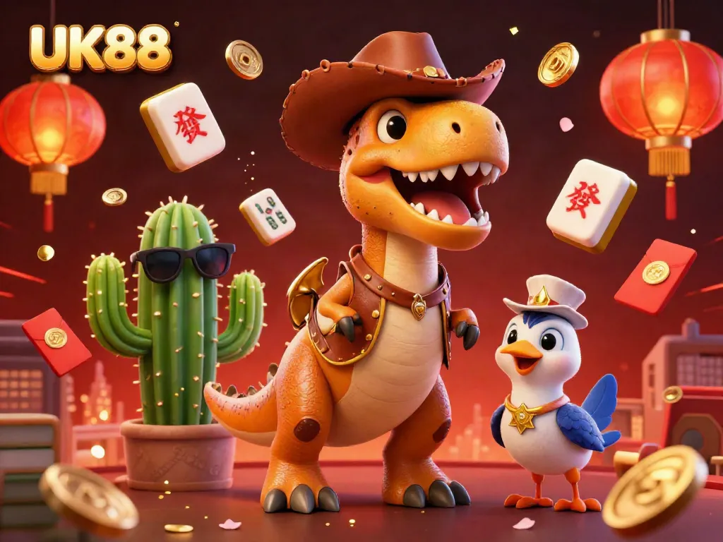 Experience the thrill of UK88 with vibrant casino characters and dynamic visuals.