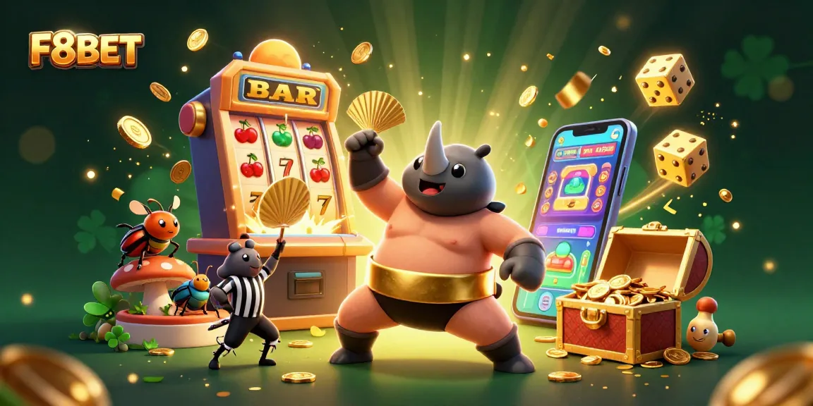 Celebrate wins with F8BET's thrilling 3D casino excitement featuring vibrant characters and games.