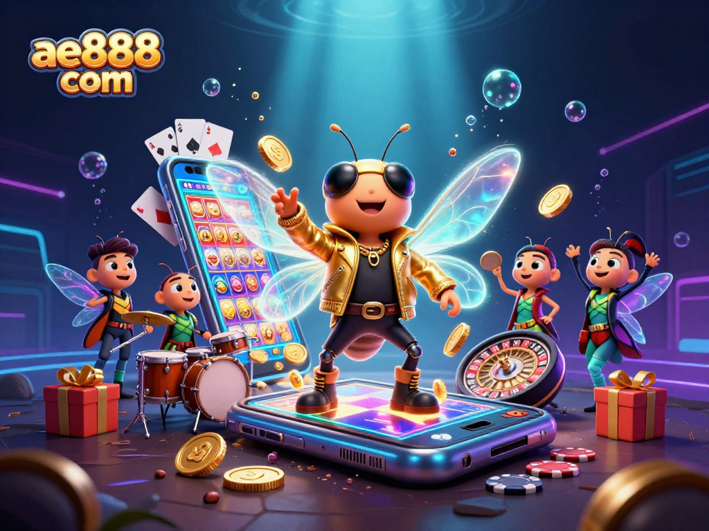 Engage with exciting casino visuals featuring ae888 com and vibrant gaming elements.