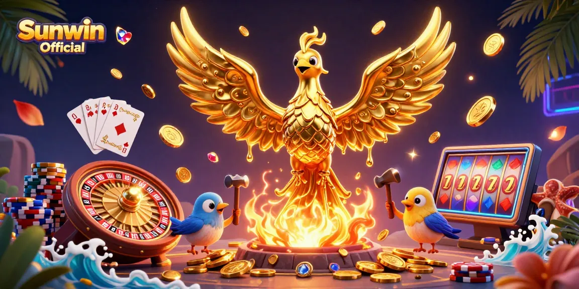 Spin for wins with Sunwin Official at the colorful online casino, where gold coins cascade and fortune awaits!