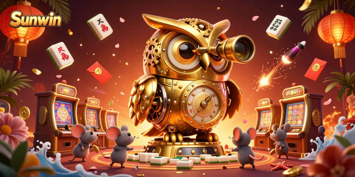 Experience the thrill of Sunwin with dynamic casino elements and vibrant characters.