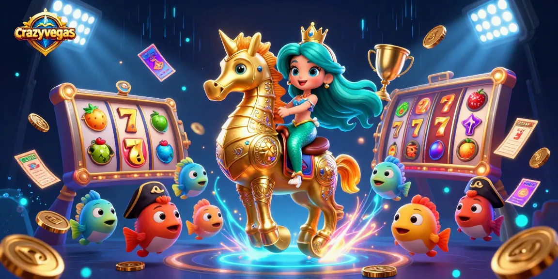 Win big with crazyvegas at vibrant mobile games featuring colorful characters and slot symbols.