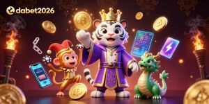 Engage in thrilling gaming at dabet2026 with an illustration of vibrant casino action.