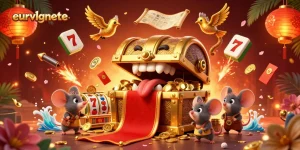 Spin the reels at eurvlgnete with vibrant 3D elements depicting a thrilling casino adventure.