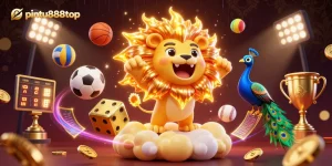 Experience thrilling gameplay at pintu888top with vibrant casino elements and charismatic characters in a dynamic scene.