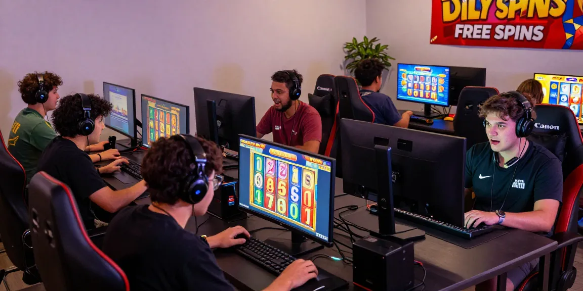 Players engaging with oppa86 situs during a thrilling online slot gaming session, surrounded by vibrant graphics and a dynamic atmosphere.